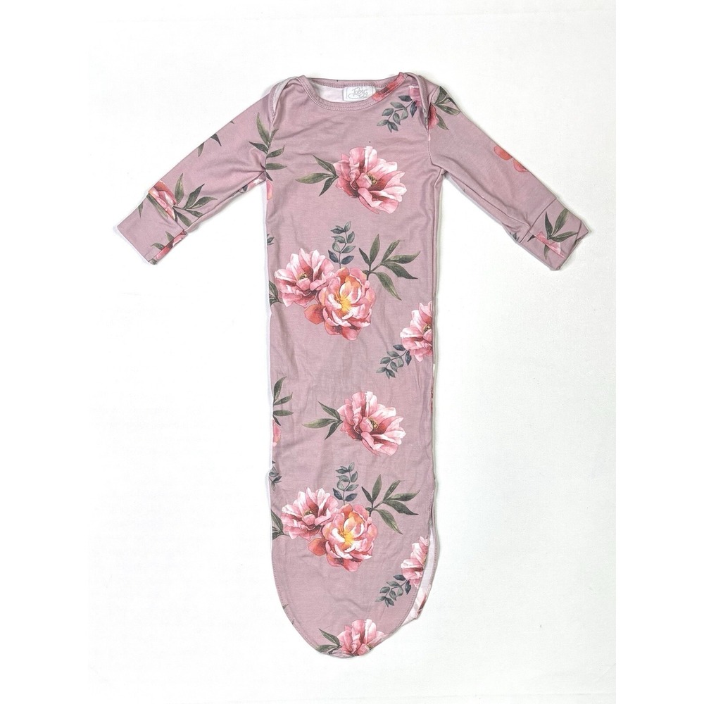 Toby Knotted Baby Gown Newborn 0-6 Months Floral